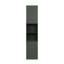 Calicosy - Colonna Da Bagno Scanalata 2 Ante E 2 Nicchie H186 Cm - Purebliss