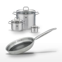 Lot De 3 Faitouts Elo Relief Solution 12/20/26 Cm Et Poêle 28 Cm