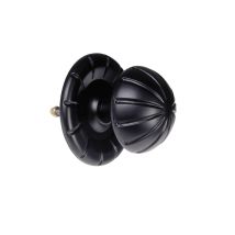 Pomo de puerta Felipe II – Plata Vieja – Ø 70x100 mm – Hierro Forjado