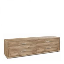 Mueble Móvil Con 4 Cajones 179l X 47p X H50 – Acabado En Madera Nogal – Sarmog
