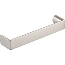Pamar Griff Foch La 128 Mm, Möbelgriff Schrankgriff Türgriff, Modernes Design, Zinkdruckguss Edelstahl Effekt, Breite 136 Mm, Höhe 21 Mm, Tiefe 31 Mm