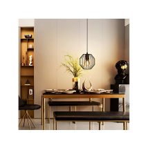Suspension Géométrique En Fer Noir, Douille E27, Décoration Contemporaine Pour Intérieur