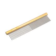 Peigne 15 X 4 Cm: Peigne En Acier Inoxydable Jaune À Double Denture Cm 15x4 Pour Chiens Et Chats