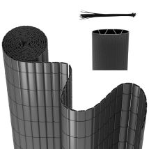 Swanew Canisse In Pvc Per Giardino Balcone Terrazzo Recinzione Frangivento Per Balcone Tende Per Balcone Grigio 180 X 800cm