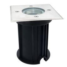 Segnapasso Portalampada Da Interramento Calpestabile Quadrato Per Lampadine Gu10 Ip65