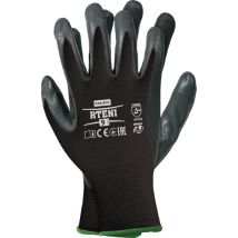 Gants de travail – Taille 8 – Gants de manutention en polyester enduits de nitrile – REIS