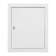 Materiauxbrico.com - Revisionstür Aus Weißem Metall, 20 X 25 Cm: Diskretion Und Funktionalität In Elegantem Design