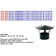 Exojo - Fplus Estufa Sombrerete Chino Vitrificado 850o De 110 Sv110 , Estufa Sombrerete Chino Vitrificado 850o De 110 Sv110