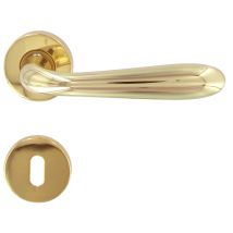 Maniglia Goccia Art.m82 C/bocchetta Oro Lucido- Frosio Bortolo- 1,0 Pz