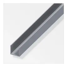 Profilo A U 7,5x1,0 Alluminio Naturale 1 Metro