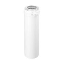 Burgerhout Extension Concentrique Sous Toiture Hr 80 125 L 1000mm Avec Collier De Serrage Blanc