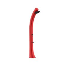 Starmatrix Rioxxl 40 Litres Douche Solaire Courbe En Polyethylene Ideal Pour Le Jardin Rouge Douche De Tête Ronde Cm 40 Litre Reservoir Avec Lavepieds
