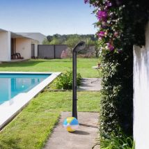 Ducha Solar Gre Rio Rss30 Jardin 30 Lts Polietileno Con Lavapies Piscinas Gre