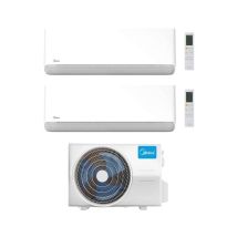 Climatiseur Midea Dual Split Série Breezeless E 12+18 Avec M5oe-42hfn8-q Inverter R 32 Wi-fi Classe A++