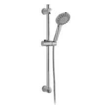 Cabel – Conjunto Barra de Ducha Prime B – 5 Funciones – Flexo Acero Cromado – Extensible 1,40 a 1,70 m – Color Cromo Brillo