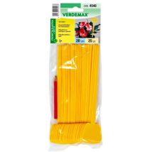 Gerades Etikett 5 x 4 x 20 cm 25 Stück Wiederverwendbar Gelb Inklusive wasserfestem Bleistift