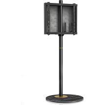 Fitueyes - Tv Ständer Fernsehständer Tv Bodenständer Tv Standfuß Mit Anspruchsvollen Design Höhenverstellbar Drehbar Schwarz Für 32 Bis 60 Zoll Bis Zu