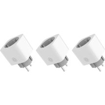 Set de 3 Enchufes WiFi Inteligentes – Controla tus dispositivos desde el smartphone – Compatible con Alexa y Google Home – 16A 3680W