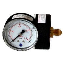Manometer 1 Bar, Rückseitiger Einlass 1/4", Skala 63 Mm