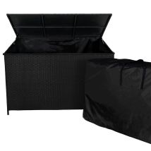 Monster Shop - Rattan Storage Box 582l - Black