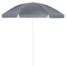 Kingsleeve Sombrilla Parasol De Playa De 180-200 Cm Altura Y Posición Ajustable Protección Solar - Color A Elegir Anthrazit - 200cm (de)