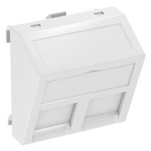 Obo Bettermann Support De Données Pour 2 Modules De Raccordement Type Rm 45x45mm Polycarbonate Blanc Pur Ral 9010, 6119298