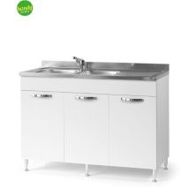 Vetrina bianca frassinato 40 – Mobile cucina componibile in legno – 8053435696531 – Arredo casa – AZUR LINE