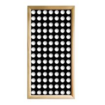 Signorbit - Piccoli Fori - Moduli Decorativi In Legno E Pvc - Misura: 47x94 Cm - Colore: Nero