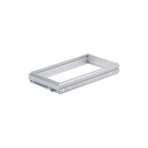 Hettich – Telaio pensile 9011908 in alluminio – Materiale: Alluminio, Acciaio verniciato a polvere – Compatibile con guida estraibile Quadro Duplex 50