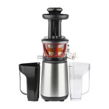 Licuadora Para Frutas Y Verduras De Prensado En Frío, Extractor De Jugos, 1 Litro, 60 Rpm, 400 W, Libre De Bpa, Acero Inoxidable, Gris Gsx12 - Hkoenig