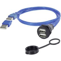 2 X Usb 2.0 Typ A Chassisbuchse, Einbau 1310-1028-01 M22 1310-1028-01 Encitech Inhalt: 1 St.