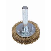 Cepillo circular de alambre ondulado Ø30 mm para amoladora – Ideal para desbaste y limpieza de superficies metálicas