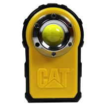 Caterpillar – LED Arbeitsleuchte, 250 Lumen – COB-Technologie, verstellbarer Gummiriemen, Taschenclip, magnetische Rückseite
