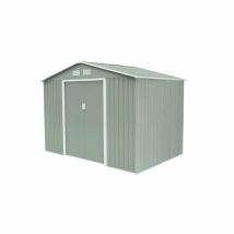 Gartenhaus Aus Metall Gardiun Leeds 5,30 M² Außenfläche 277x191x202 Cm Verzinkter Stahl Hell Grün
