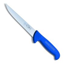 Cuchillo De Carnicero Recto De 15 Cm, Color Azul, Con Mango Ergonómico Ergogrip.