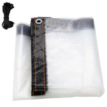 Tolletour Transparente Plane Mit Ösen, Wasserdicht Für Garten, 3 × 6 M