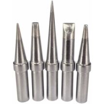 Aiducho Set Of 5 Practical Replacement Lead-free Soldering Iron Tips Eta Etb Etd Ets Ett For Weller Wesd51 Wesd50 Wcc100