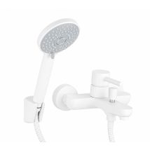 Pollini Acqua Design - Monomando Exterior Para Bañera En Color Blanco Mate Pollini Jessy Mxvamcmmcbo Blanco Mate
