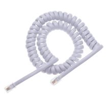 Cavetto Telef.spiralato 4/4 Da 5,0 Metri Bianco ( Konelco Gbs Cod. 67900116 )