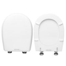 Copriwater Young Opera Sanitari Legno Rivestito In Resina Poliestere Bianco