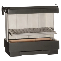Barbacoa metálica Ferlux Verbena – 727 x 446 x 663 mm – 59.1 Kg – Carbón vegetal