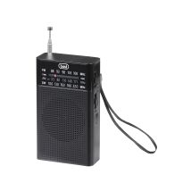 Trevi RA 7F15 Tragbares Analog-Radio in Schwarz – AM/FM Empfang – Ideal für Bad und Reisen