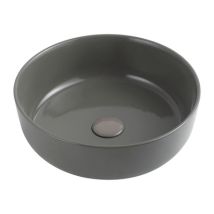 Schlankes Aufsatzwaschbecken 01 – Schwarz – 140 mm – DM 385