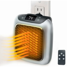 800 W Intelligenter Keramik-heizlüfter, Elektroheizung Mit Wandsteckdose, Mini-elektro-heizlüfter Mit Fernthermostat Für Schlafzimmer, Büro, 