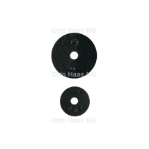 Haas - Oha Qualitäts-wasserhahnscheibe 3511 11x4x4mm, Schwarz