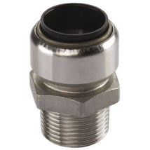 Tectite - Edelstahl Steckfitting Übergangsverschraubung Außengewinde 28 Mm - 1' Dvgw