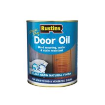 Rustins – Quick Dry Door Oil 750ml – Water-based, Non-flammable Finish – Enhances Natural Wood Grain