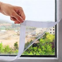 Film Isolant Pour Fenêtre (120x160cm)anti Froid D'Hiver Découpe Diy Transparent Et Rétractable De Survitrage Thermo Cover, Réutilisable