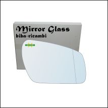 Vetro Specchio Retrovisore Cromato Asferico Lato Dx-passeggero Per Ford Focus Ii