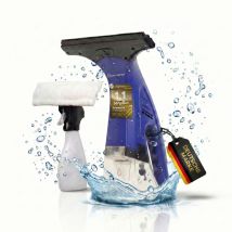 Fenstersauger Set Mit Sprühflasche & Mikrofaserpad Akku Fensterreiniger 1600pa 25 Min Laufzeit, 250ml Tank Streifenfreie Reinigung Für Fenster